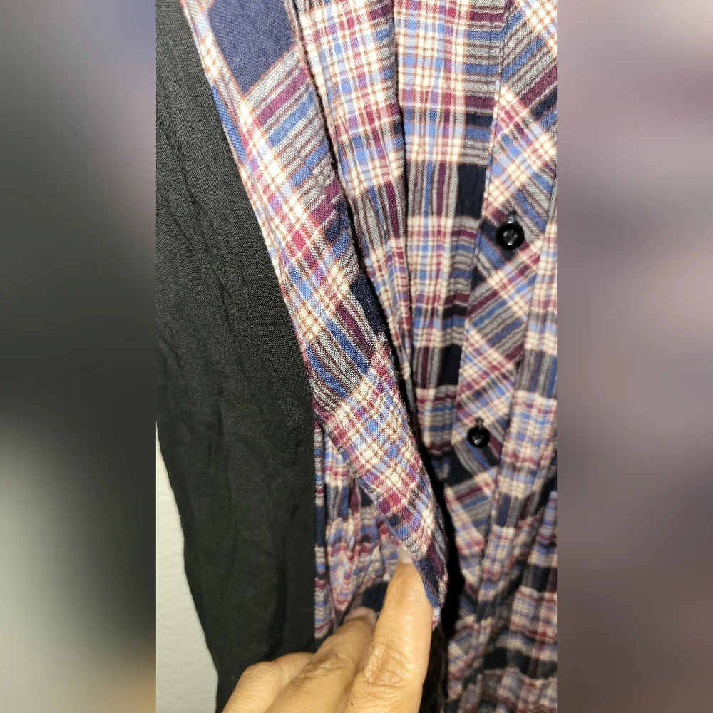 Plaid Maxi Shirt Dress - Picture 4 of 6